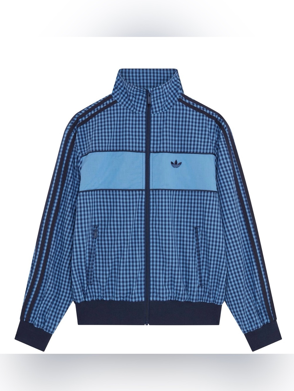 NWT adidas Originals x ASOS track jacket in blue gingham
